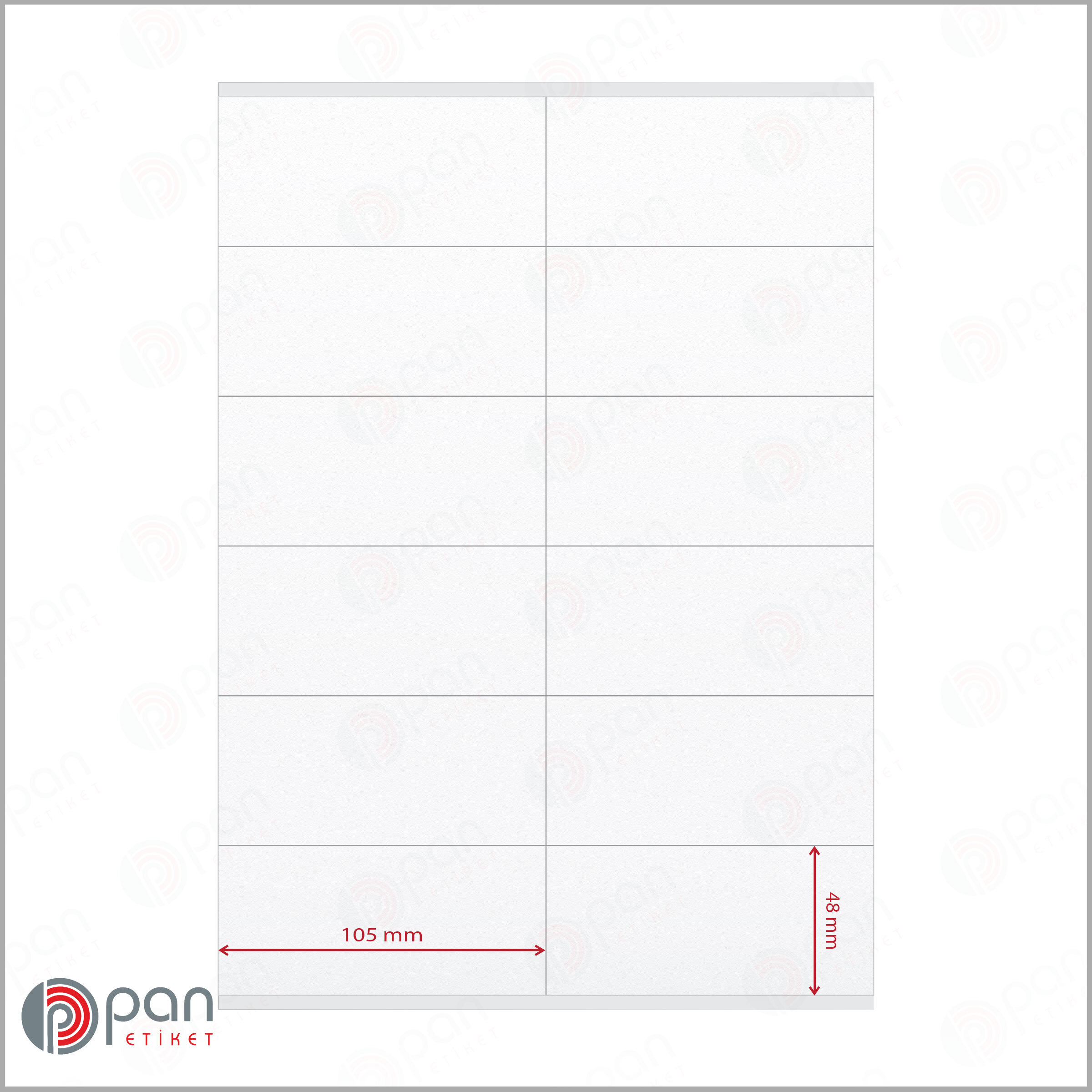 105x48-12-adet-bb-a4-tabaka-etiket-2612 105x48 mm A4 Lazer Etiket - Görsel 1