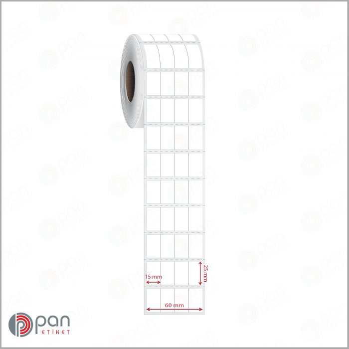 15x25 4 'lü Bitişik Perforeli Etiket - Görsel 2