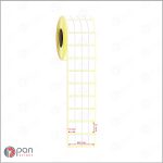 15x25 4 'lü Bitişik Perforeli Etiket