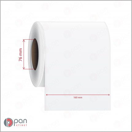 160 mm X 100 mt Şerit (Sürekli Form) Mat PP / Kuşe Dufold (İnkjet) Epson Etiketi