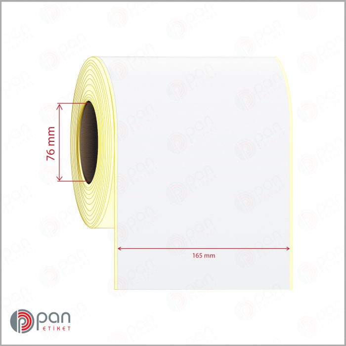 165 mm X 100 mt Şerit (Sürekli Form) Mat Barkod Etiketi