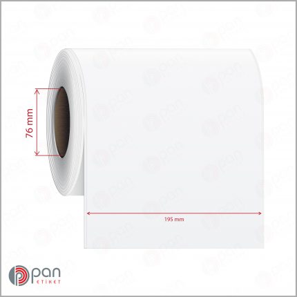 195 mm X 100 mt Şerit (Sürekli Form) Mat PP / Kuşe Dufold (İnkjet) Epson Etiketi