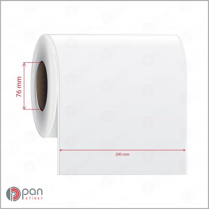 200 mm X 100 mt Şerit (Sürekli Form) Parlak PP / Kuşe Dufold (İnkjet) Epson Etiketi