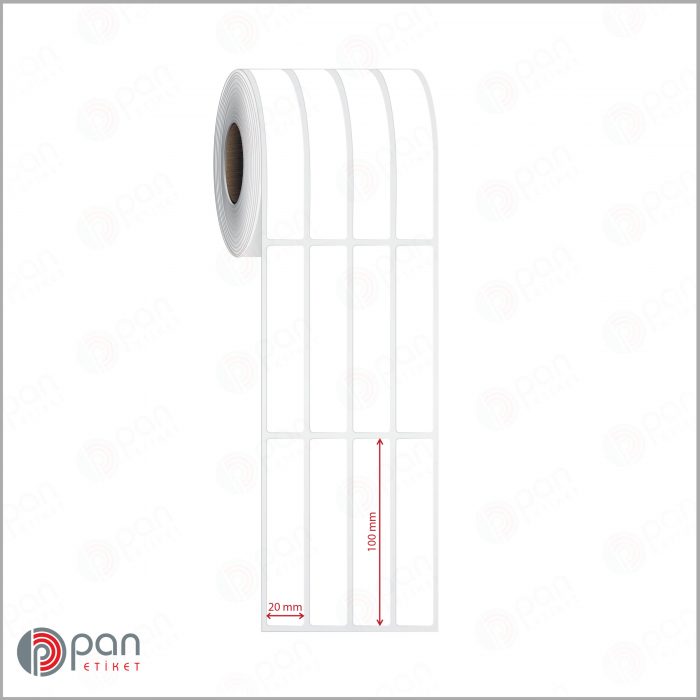 20x100 4 'lü Yanyana Etiket - Görsel 2