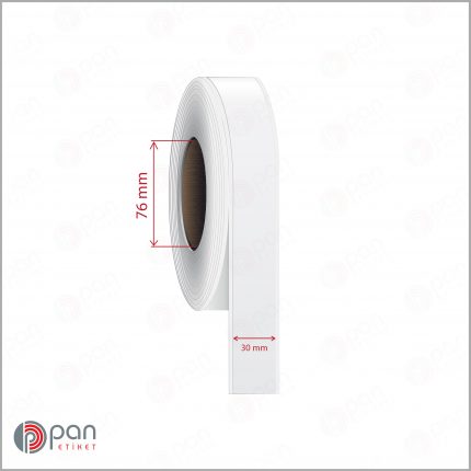30 mm X 100 mt Şerit (Sürekli Form) Parlak PP / Kuşe Dufold (İnkjet) Epson Etiketi