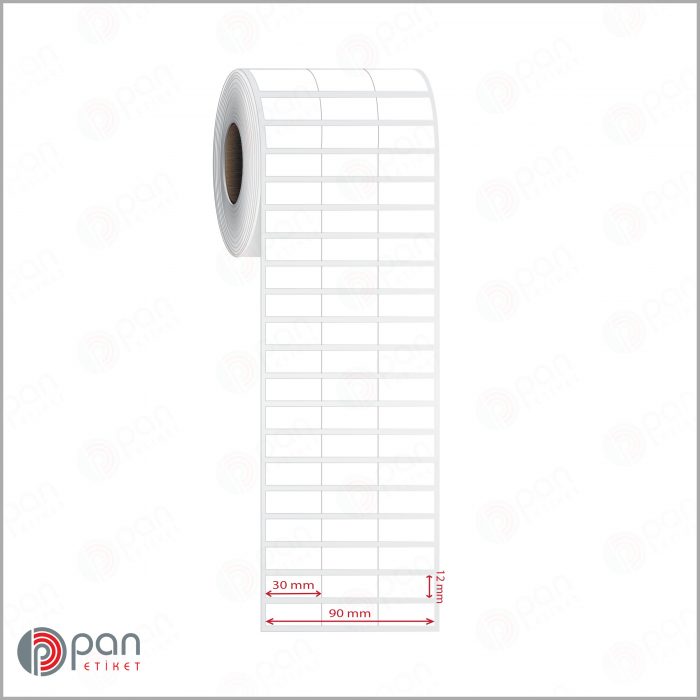 30x12 3 'lü Bitişik Etiket - Görsel 2