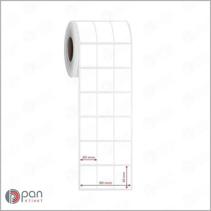 30x40 3 'lü Bitişik Etiket - Görsel 2