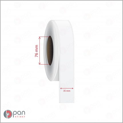 35 mm X 100 mt Şerit (Sürekli Form) Mat PP / Kuşe Dufold (İnkjet) Epson Etiketi