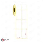 45x80 2 'li Yanyana Etiket