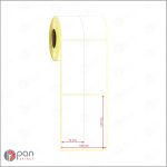 50x120 2 'li Bitişik Etiket