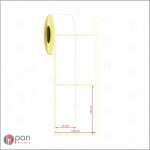 50x120 2 'li Bitişik Perforeli Etiket
