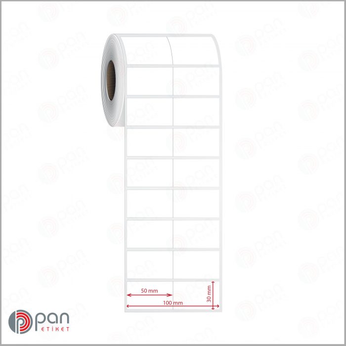 50x30 Etiket 2 'li Bitişik - Görsel 2