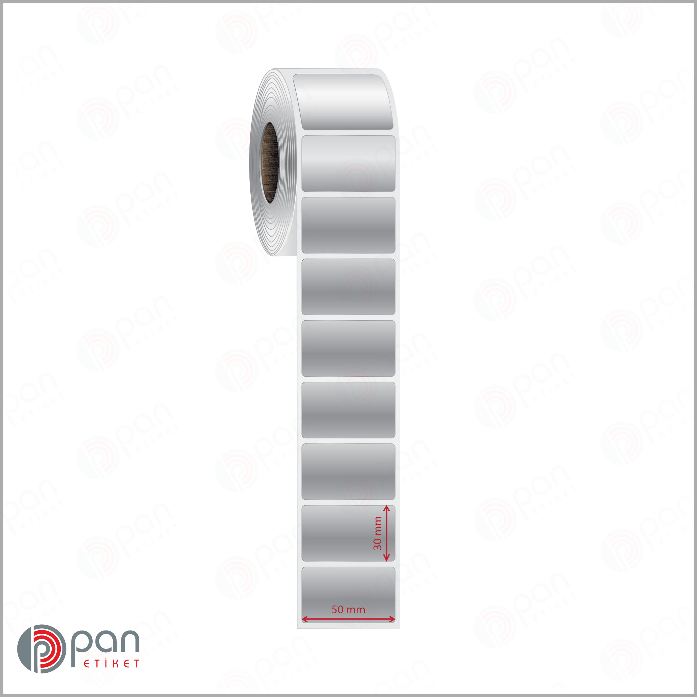 50x30 Silvermat Etiket