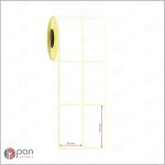 50x95 2 'li Yanyana Etiket