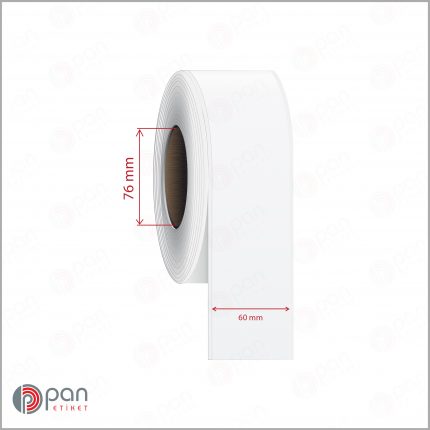 60 mm X 100 mt Şerit (Sürekli Form) Mat PP / Kuşe Dufold (İnkjet) Epson Etiketi