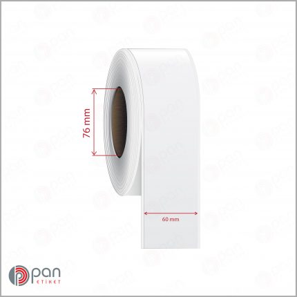 60 mm X 100 mt Şerit (Sürekli Form) Parlak PP / Kuşe Dufold (İnkjet) Epson Etiketi