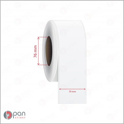70 mm X 100 mt Şerit (Sürekli Form) Mat PP / Kuşe Dufold (İnkjet) Epson Etiketi