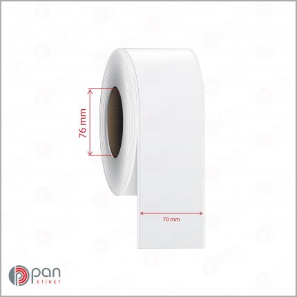 70 mm X 100 mt Şerit (Sürekli Form) Parlak PP / Kuşe Dufold (İnkjet) Epson Etiketi